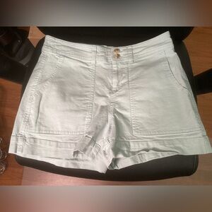 SALE - A New Day High Waist Shorts in Light Mint Green, size 6